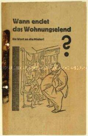 Aufruf der KPD an Mieter zur Reichstagswahl 1930