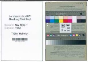 Entnazifizierung Heinrich Trelle , geb. 21.09.1874 ()