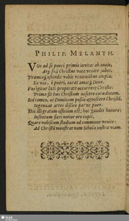 Philip. Melanth.
