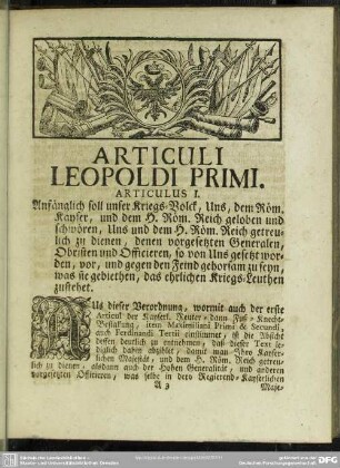 Articuli Leopoldi Primi