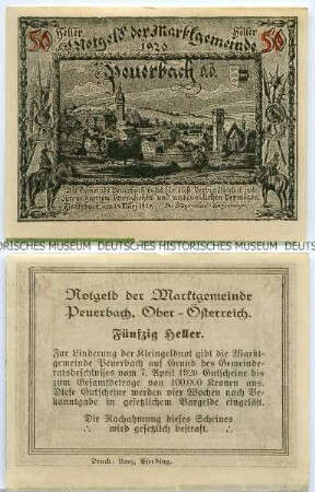 Peuerbach, 50 Heller
