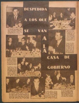 Despedida a los que se van a la casa de gobierno [Fotografías]