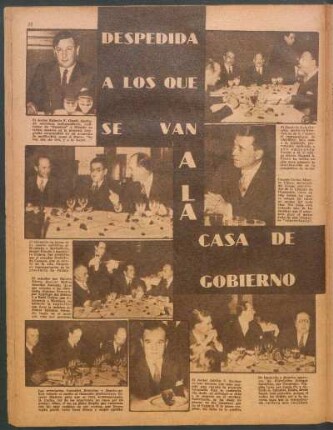 Despedida a los que se van a la casa de gobierno [Fotografías]