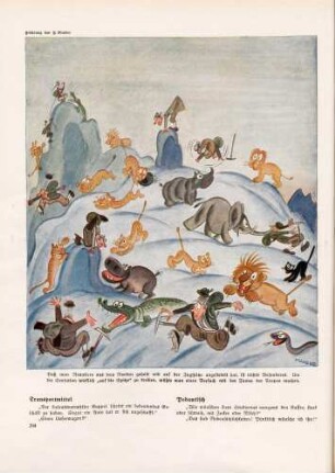 "Daß man Renntiere aus dem Norden geholt und auf der Zugspitze angesiedelt hat, ..."