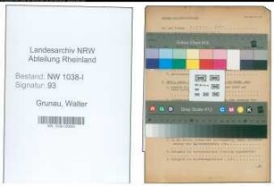 Entnazifizierung Walter Grunau , geb. (Polizist)