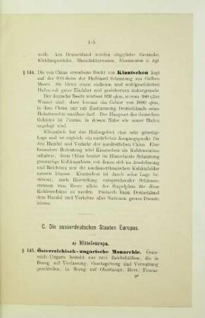 C. Die ausserdeutschen Staaten Europas