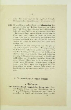 C. Die ausserdeutschen Staaten Europas
