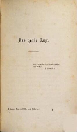 Hammerschläge und Historien