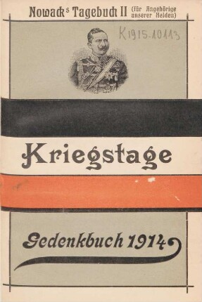 2: Kriegstage : (für Angehörige unserer Helden)