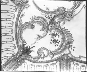 Potsdam, Neues Palais, Friedrich-Wohnung, Blaue Kammer, R.: 179, Detail der Decke.