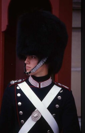 Wachsoldat in Kopenhagen, ca. 2001