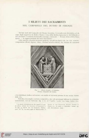 30: I rilievi dei sacramenti : nel campanile del duomo di Firenze