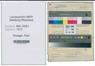 Entnazifizierung Paul Krueger , geb. 04.04.1906 (Maurervorarbeiter)