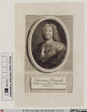 Bildnis Johann I Bernoulli