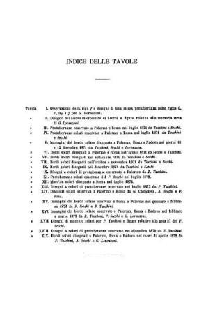 INDICE DELLE TAVOLE