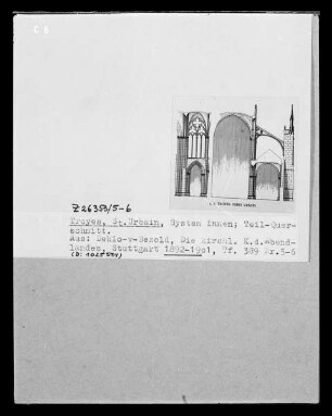 Troyes, Querschnitt der Kirche Saint-Urbain