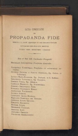 Sacra Congregatio de Propaganda Fide