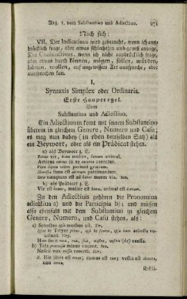 Erste Hauptregel. vom Substantivo und Adiectivo.