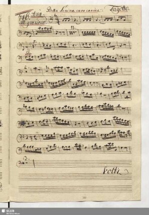 746. Aria: Bella Lenina cara carina / Fischietti, D.