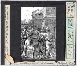 Albrecht Dürer: Die Tochter Herodes mit dem Haupt Johannes des Täufers