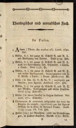1-6, In Folio. - In Quarto.