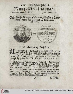 (Zwey und zwanzigstes Stueck, den 1. Juny - Sechs und zwanzigstes Stueck, den 29. Juny)