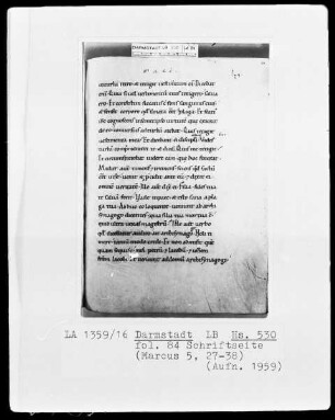Evangeliar mit Capitulare aus Gladbach —