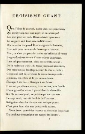 Troisiéme Chant.