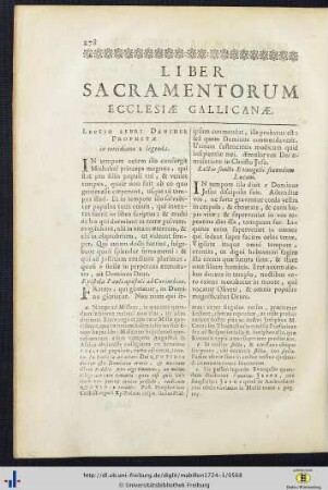 Liber Sacramentorum Ecclesiae Gallicanae.