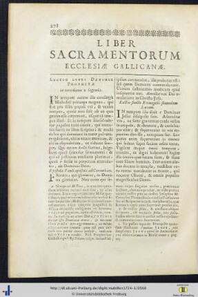 Liber Sacramentorum Ecclesiae Gallicanae.