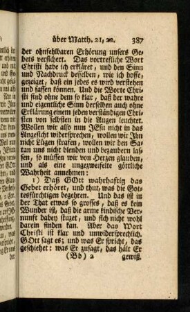 387-401, Daß Gott wahrhaftig das Gebet erhöret...