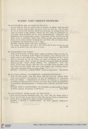 Wand- und Orientteppiche (Nr. 256-277)