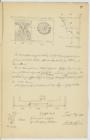 Frankenturm, Trier: Details (aus: Skizzen- und Fotoalbum 19)