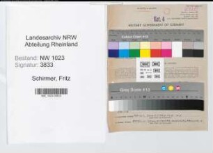 Entnazifizierung Fritz Schirmer , geb. 07.03.1892 (Architekt)