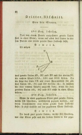 Dritter Abschnitt. Von den Ebenen