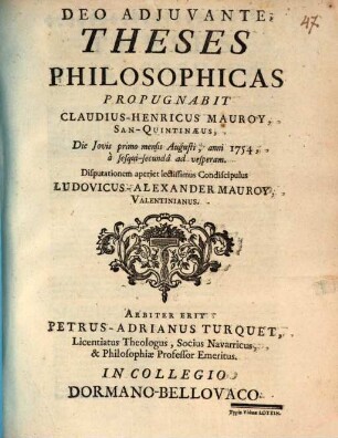Theses philosophicas