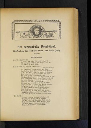 Der verwandelte Komödiant
