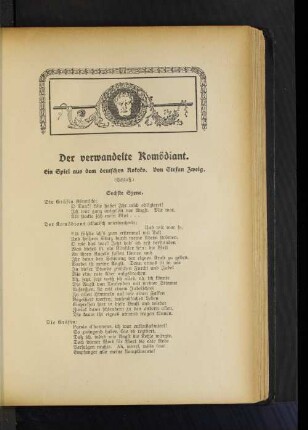 Der verwandelte Komödiant