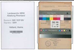 Entnazifizierung Alwine Hetland , geb. 06.02.1900 (Geschaeftsinhaberin)