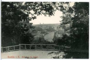 Rochlitz. Blick von der Bastei