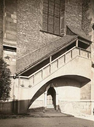Schneeberg. St. Wolfgangskirche. Treppenaufgang (Südseite)
