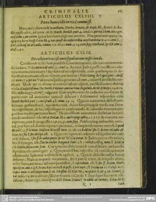 Articulus CXLIX. De cadavere occisiante sepulturam inspiciendo