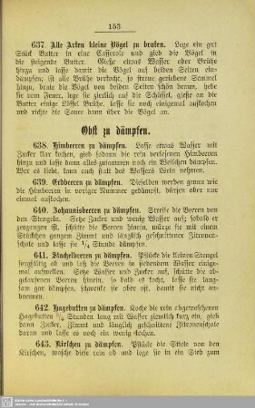 Obst zu dämpfen