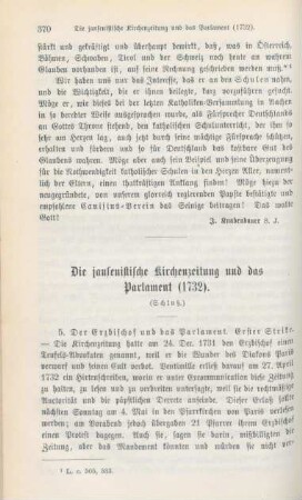 370-388 Die jansenistische Kirchenzeitung und das Parlament (1732) : Schluß