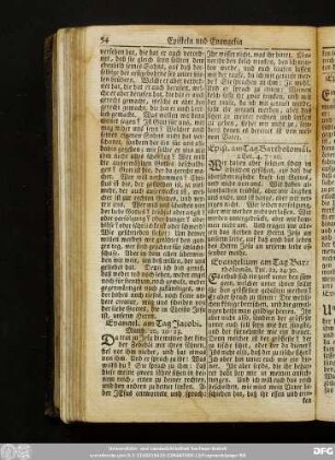 Evangelium am Tag Bartholomäi. Luc. 22, 24-30.