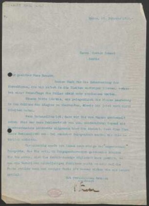 Brief an Gustav Ernest : 23.02.1910