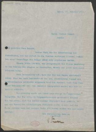 Brief an Gustav Ernest : 23.02.1910