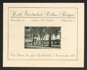 Hotel Fürstenhof, Putbus (Rügen)
