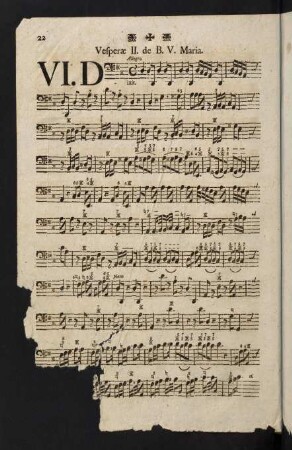 22-35, Vesperae II. de B. V. Maria.
