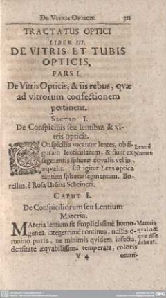 LIBER III. DE VITRIS ET TUBIS OPTICIS.